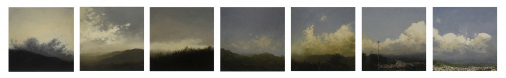 Camino óleo sobre madera