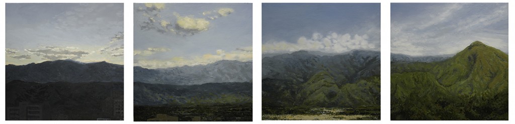 Cerro de Pacande (huila) óleo sobre madera