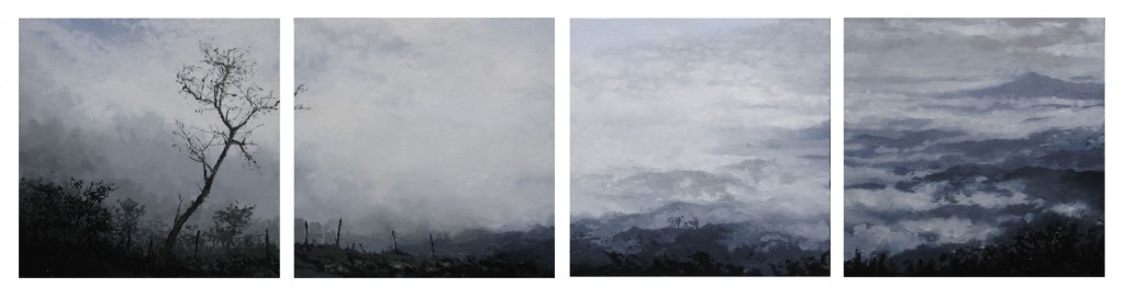 Vía Cambao óleo sobre madera 2005